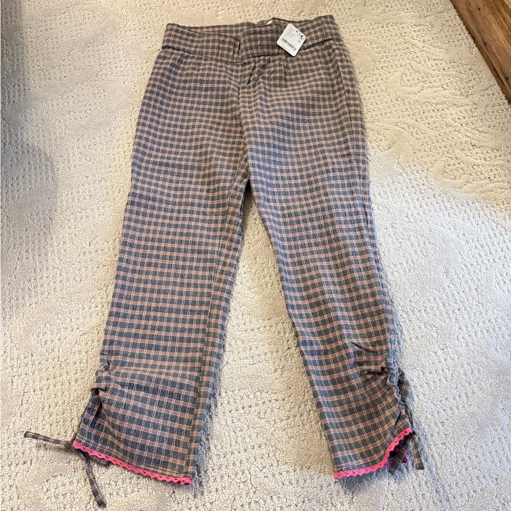 FP FEELING FLIRTY SLIM CAPRI IN GREY COMBO size 2 NWT - Picture 9 of 11